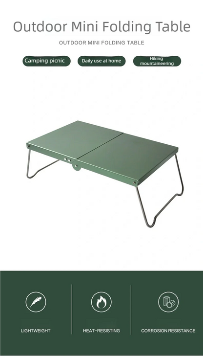 MDF Mini Folding Table Camping Portable Foldable Table New Small Coffee Tables Ultralight Outdoor Hiking Picnic Table