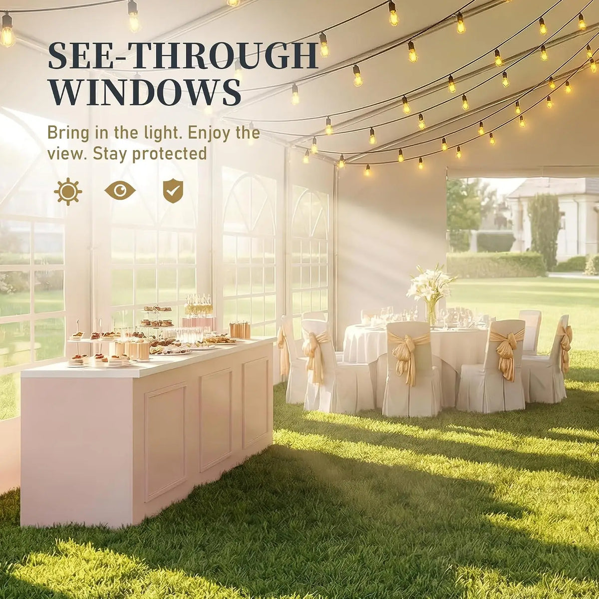 32x16 HDPE Party Tent Heavy Duty Canopy For Weddings And Events