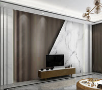 beibehang papel de parede Customized Nordic retro plant leaves, modern minimalist geometry, TV background wallpaper