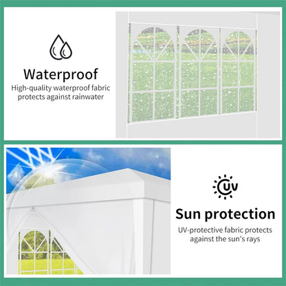 10x10/10x20/10x30 Party Tent Outdoor Canopy Tent with Removable Sidewalls, Waterproof Party Tents for Parties,Wedding Events,BBQ