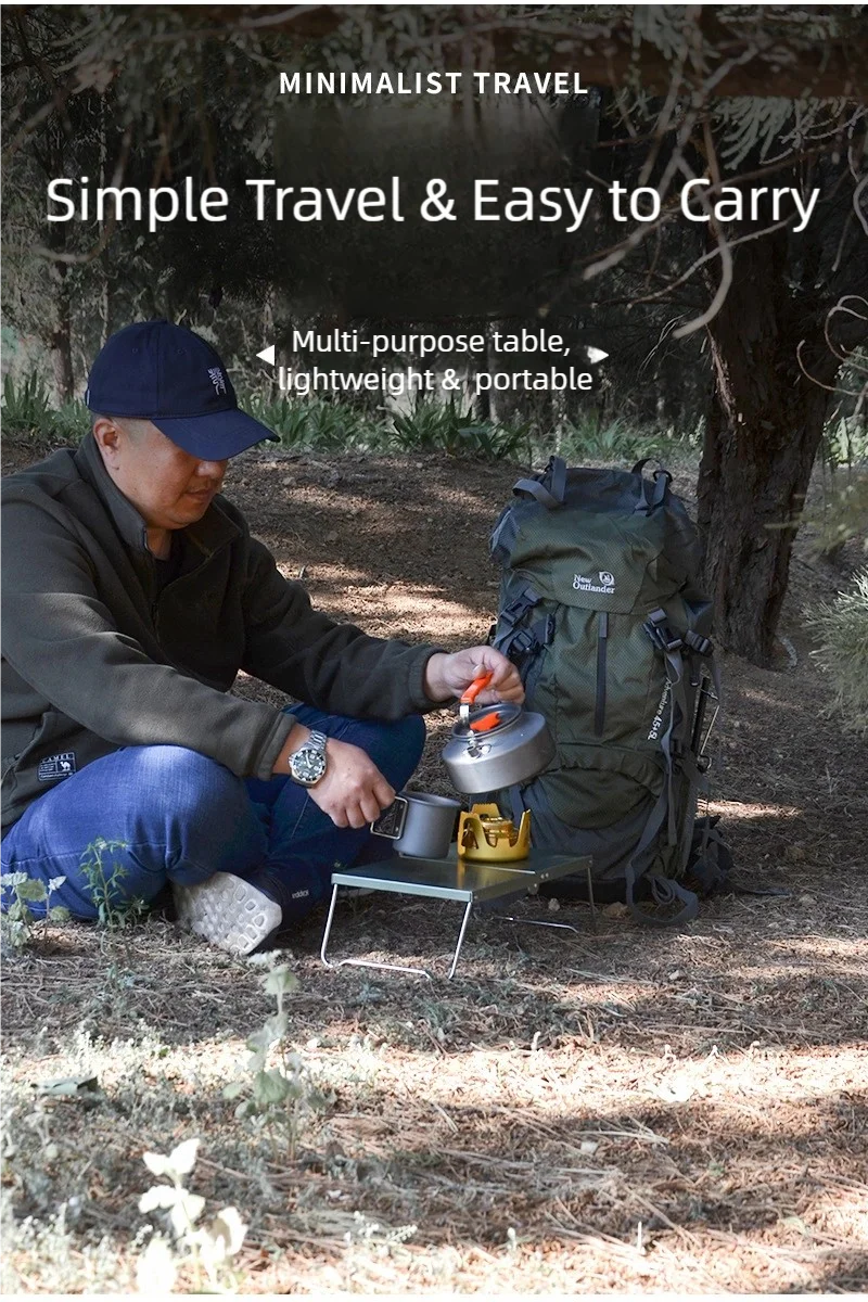 MDF Mini Folding Table Camping Portable Foldable Table New Small Coffee Tables Ultralight Outdoor Hiking Picnic Table