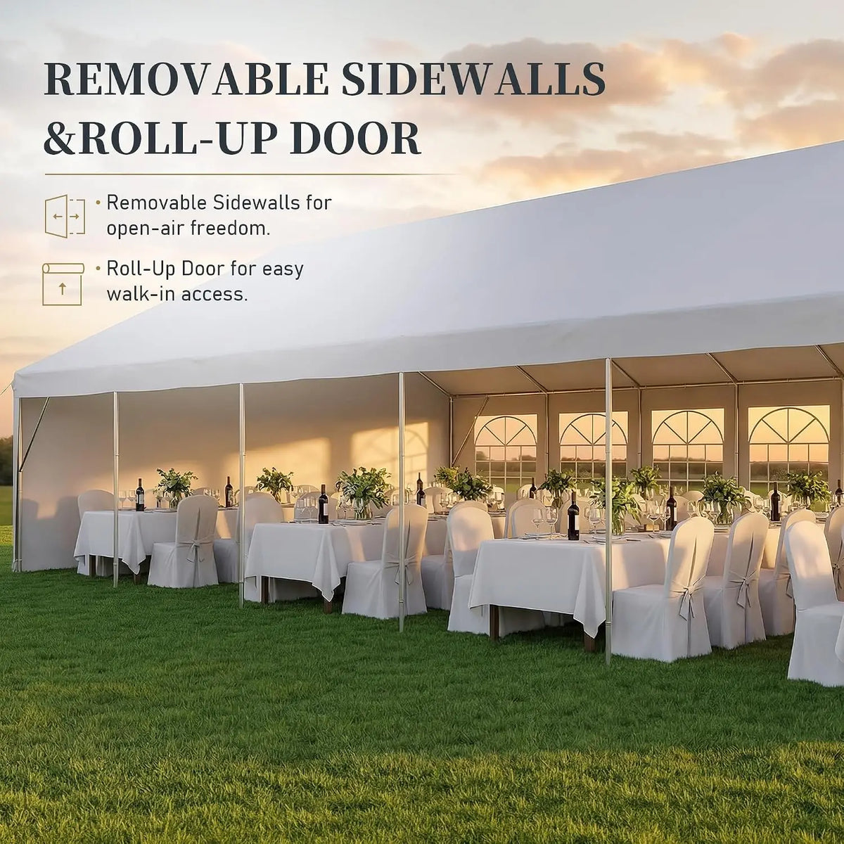 32x16 HDPE Party Tent Heavy Duty Canopy For Weddings And Events