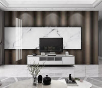 beibehang papel de parede Customized Nordic retro plant leaves, modern minimalist geometry, TV background wallpaper