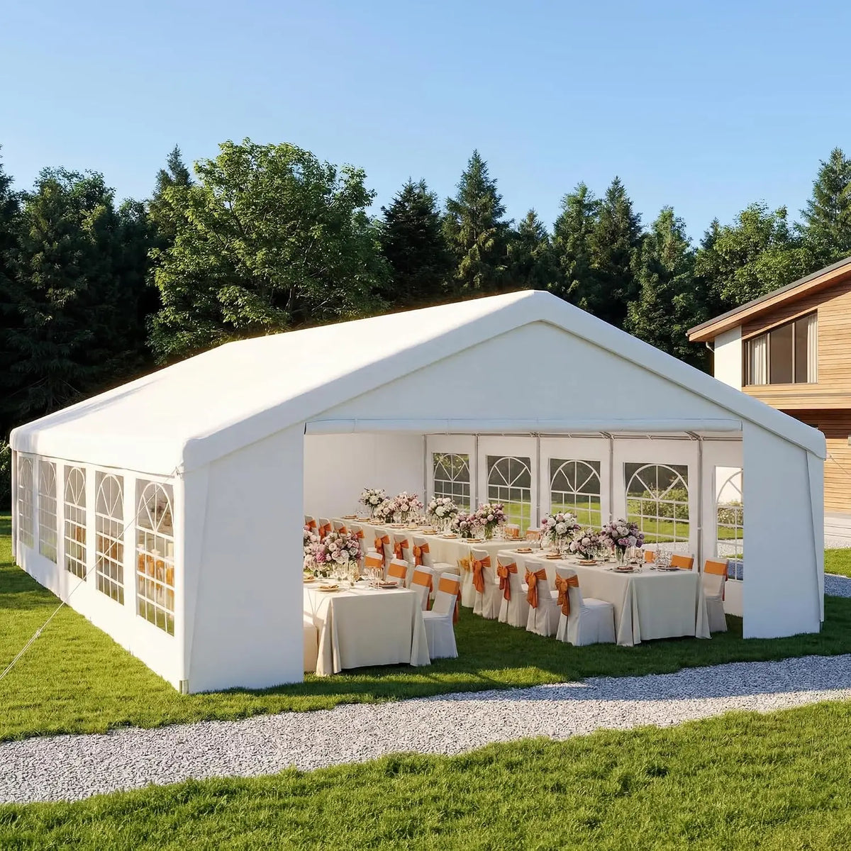 32x16 HDPE Party Tent Heavy Duty Canopy For Weddings And Events