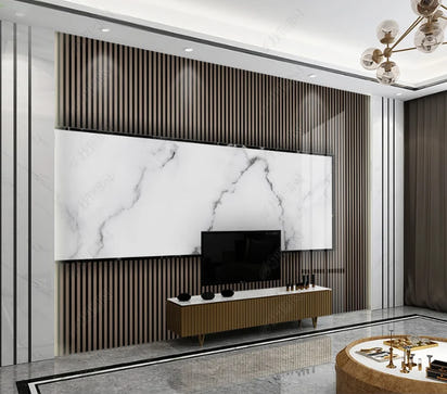 beibehang papel de parede Customized Nordic retro plant leaves, modern minimalist geometry, TV background wallpaper