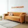 Customized 3-Seater Solid Modern Sofa Cover Elastic Stretch Slipcover Plush Material for Living Room Bedroom Patio