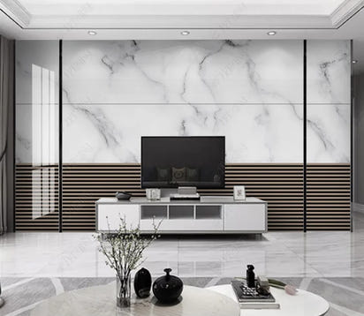 beibehang papel de parede Customized Nordic retro plant leaves, modern minimalist geometry, TV background wallpaper