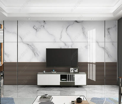 beibehang papel de parede Customized Nordic retro plant leaves, modern minimalist geometry, TV background wallpaper