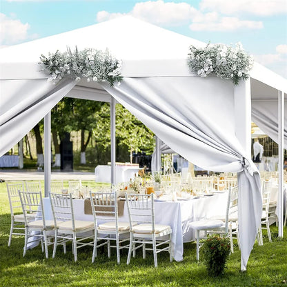 10x10/10X20/10x30FT Party Tent Outdoor Canopy Tent with Sidewalls Upgrade Removable, White Tents for Parties Waterproof