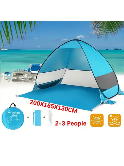 Quick Set Up.Pop Up Beach Tent Portable Sun Shade Shelter Outdoor Camping Fishing Canopy,Camping Accessories,Sturdy Construction