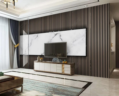 beibehang papel de parede Customized Nordic retro plant leaves, modern minimalist geometry, TV background wallpaper