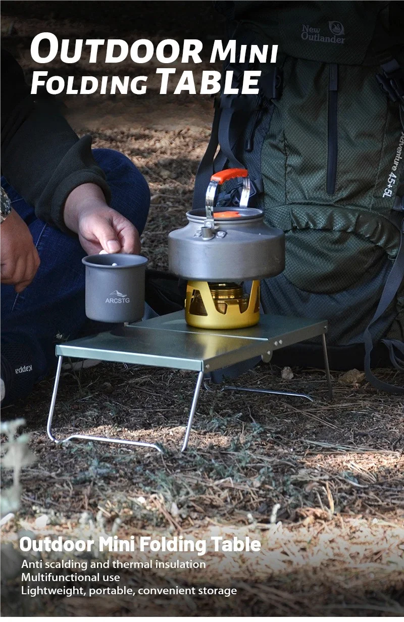 MDF Mini Folding Table Camping Portable Foldable Table New Small Coffee Tables Ultralight Outdoor Hiking Picnic Table