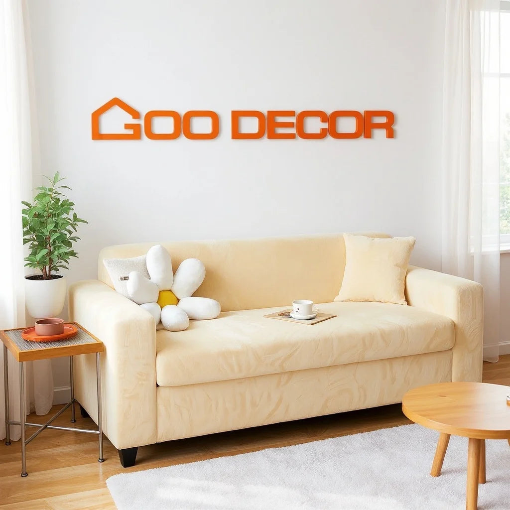 Customized 3-Seater Solid Modern Sofa Cover Elastic Stretch Slipcover Plush Material for Living Room Bedroom Patio