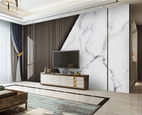 beibehang papel de parede Customized Nordic retro plant leaves, modern minimalist geometry, TV background wallpaper