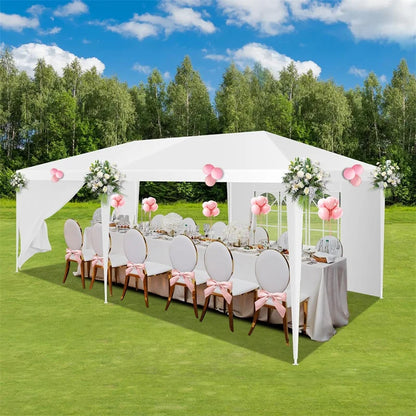 10x10/10x20/10x30 Party Tent Outdoor Canopy Tent with Removable Sidewalls, Waterproof Party Tents for Parties,Wedding Events,BBQ