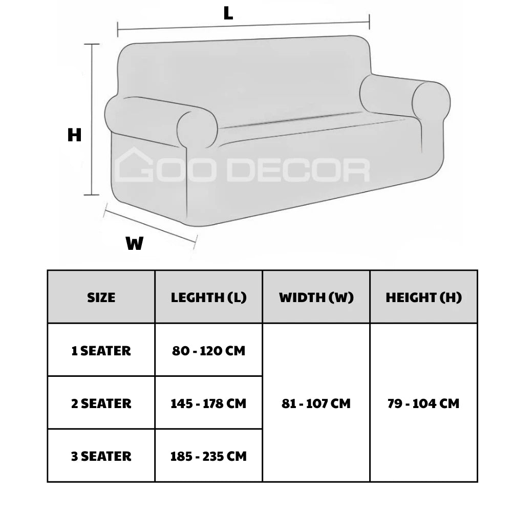 Customized 3-Seater Solid Modern Sofa Cover Elastic Stretch Slipcover Plush Material for Living Room Bedroom Patio