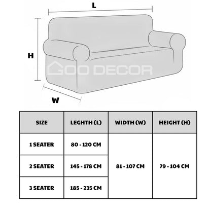 Customized 3-Seater Solid Modern Sofa Cover Elastic Stretch Slipcover Plush Material for Living Room Bedroom Patio