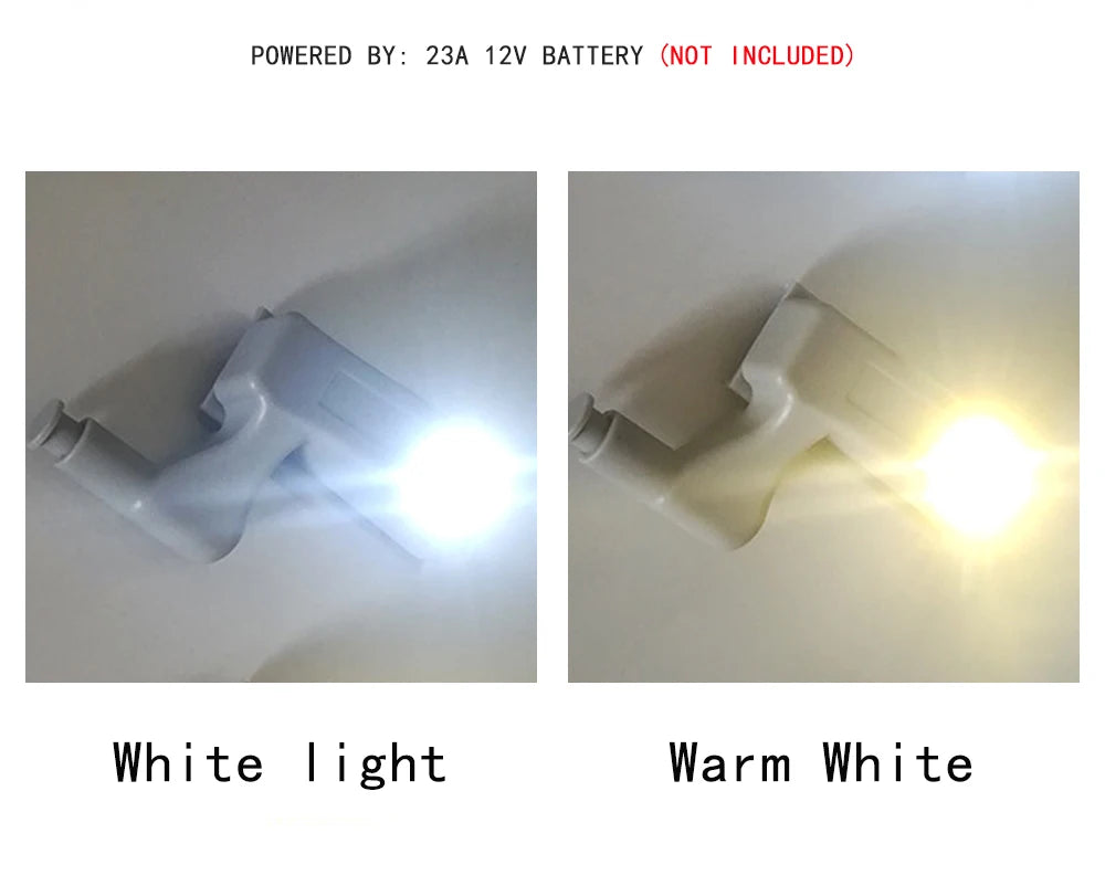 5 Pcs LED lamp Cabinet Hinge Light Kitchen Bedroom Living Room Cupboard Wardrobe Inner Loop Drawer Sensor Night Light