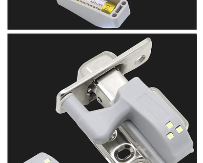 5 Pcs LED lamp Cabinet Hinge Light Kitchen Bedroom Living Room Cupboard Wardrobe Inner Loop Drawer Sensor Night Light