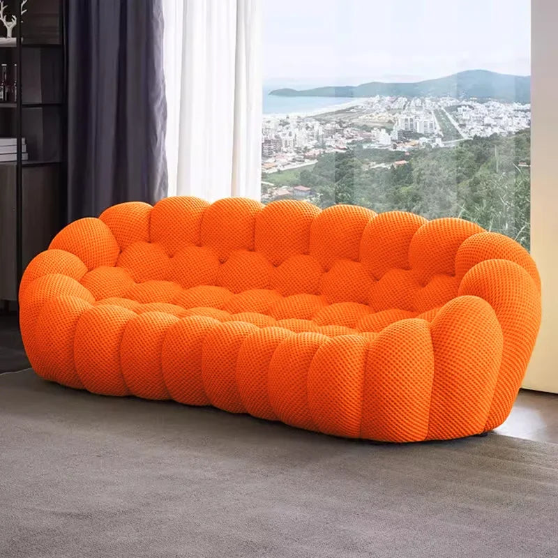 2025 Contemporary 1 2 3 Person Seater Velvet Upholstered Sponge Vacuum Compressed Football Sectional Sofa Set Hotel Apartment