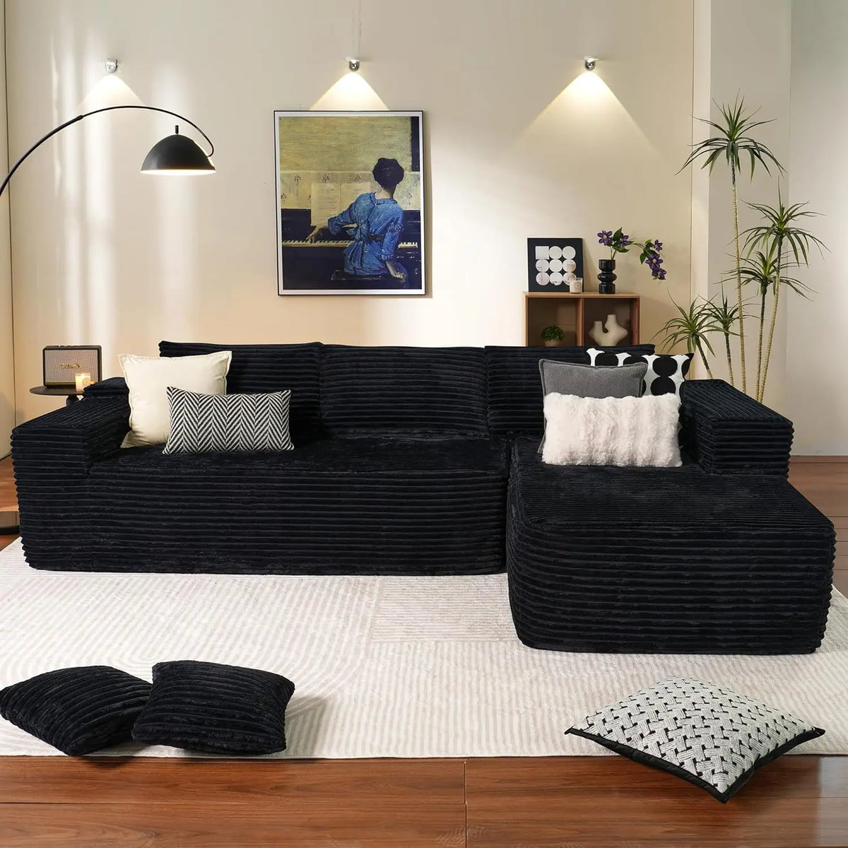 l Shape Modular Apartment Sofa Modern Vacuum Roll Compression Sofa Sectional Furniture Living Room