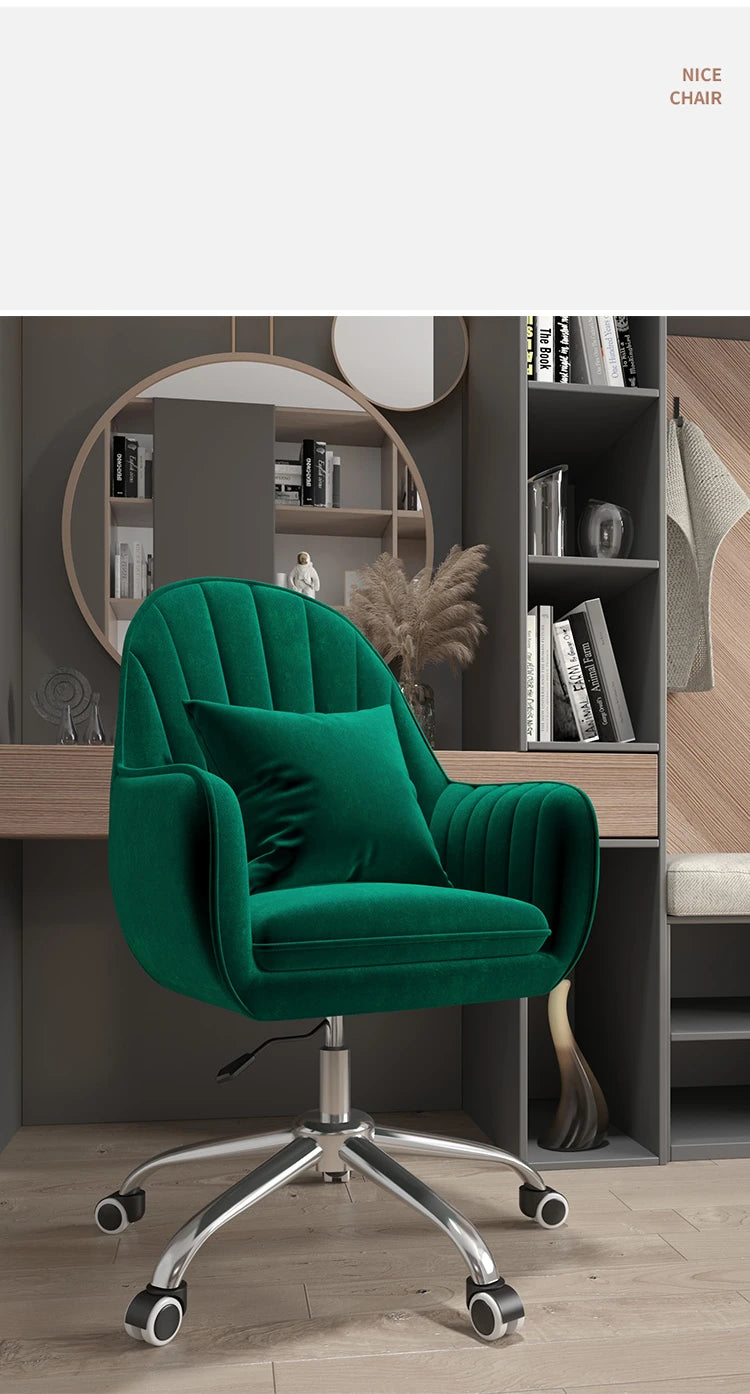 Executive Dormitory Lift Swivel Computer Chair Home Hotel Backrest Office Chairs Study Learning Bedroom Casual Makeup Chair