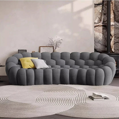 2025 Contemporary 1 2 3 Person Seater Velvet Upholstered Sponge Vacuum Compressed Football Sectional Sofa Set Hotel Apartment