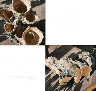 American Broken Root Shape Succulent Resin Flower Pot Outdoor Balcony Furnishing Crafts Garden Villa Vase Ornaments Decoration