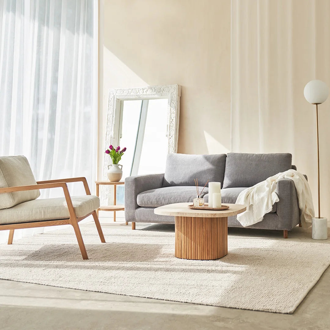 Modern Design Fabric Sofa Set Comfortable Living Room Furniture with Stainless Steel Back Rectangular Pillow Sectional