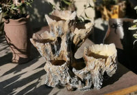 American Broken Root Shape Succulent Resin Flower Pot Outdoor Balcony Furnishing Crafts Garden Villa Vase Ornaments Decoration