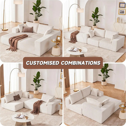 Modern Eco-Friendly Living Room Bedroom Universal Sofa Bed Removable Cover Compressed Pure Sponge Filling Velvet Upholstery Sofa