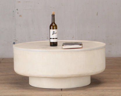 Japanese Wabi-Sabi Antique Luxury Coastal Design Coffee Table Living Room Solid Wood Stone Top Customizable Color Furniture 3