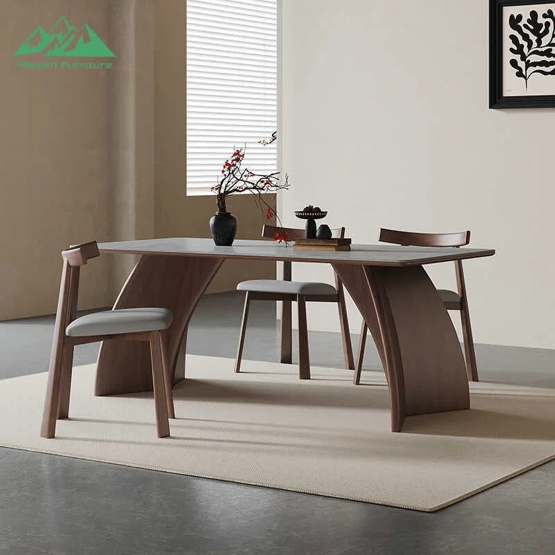 Wayon Luxury Aesthetic Living Room Furniture Trendy Large Dinner Table for Modern Home Decoration