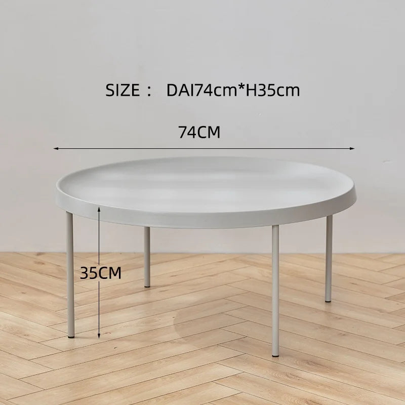 KINNO Nordic Japanese Style Iron Furniture Modern Simple Design Living Room Corner Table Set for Small-Sized Rooms Coffee Table