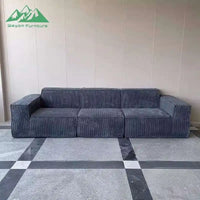 Wholesale Custom Hotel-Grade Fabric Three-Seater Reclining Sofa for Lobby & Hospitality Suite Projects