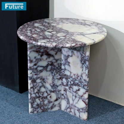 Luxury Designer Best Selling Rustic Industrial Style Marble SideTable for Living Room Center Piece and Home Decor