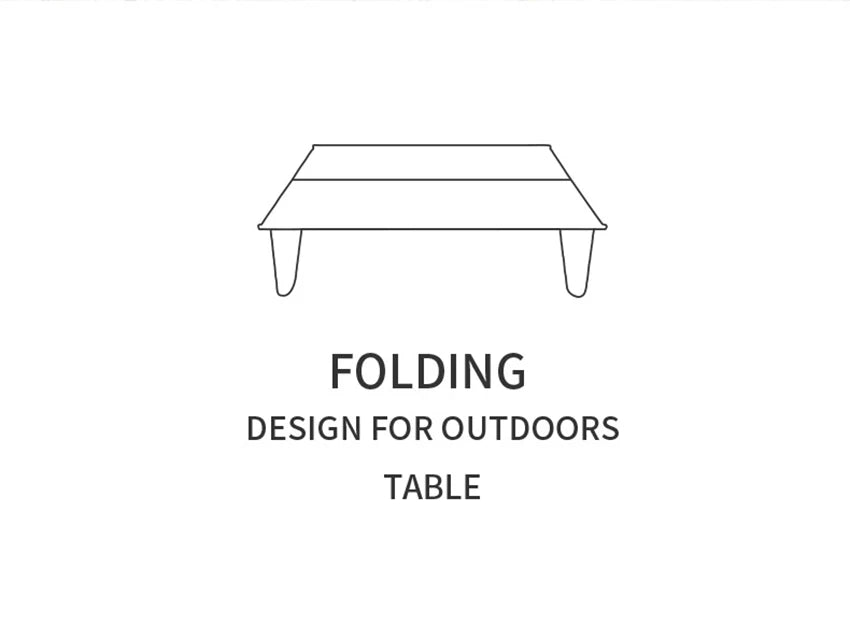 Portable Camping Table, Small Ultralight Folding Table with Aluminum Table Top and Carry Bag, Mini Barbecue Coffee Table