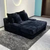 Direct Factory's Compressed Sofa Set Foshan China Fabric Sponge Upholstered Bed Living Room Furniture Vacuum Roll Packed Box