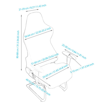 Hot Sale Office Chair Slipcover Spandex Seat Cover for Computer Chair Slipcover Armchair Gaming Chair Cover(no Chair)