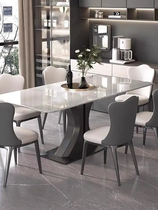 Natural Luxury Stone Dining Table Marble Light Luxury High-end Imported Household New Rectangular Home Furniture
