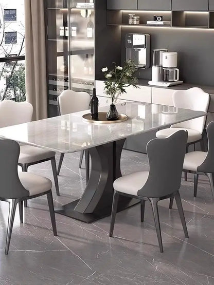 Natural Luxury Stone Dining Table Marble Light Luxury High-end Imported Household New Rectangular Home Furniture