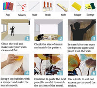 MU8751 Custom Creative high-end Chinese abstract ribbon feather sofa living room and bedroom  background wall paper mural