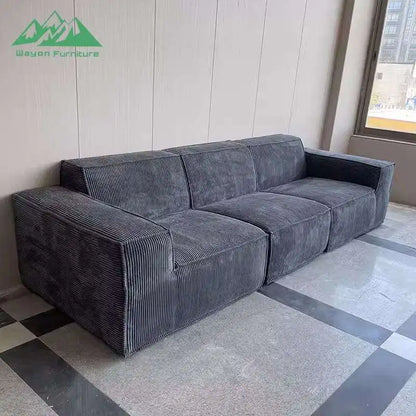 Wholesale Custom Hotel-Grade Fabric Three-Seater Reclining Sofa for Lobby & Hospitality Suite Projects