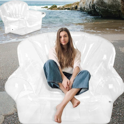 Waterproof Portable Adult Inflatable Sofa, Suitable for Family Use and Outdoor Camping, Load Capacity: 330 Pounds