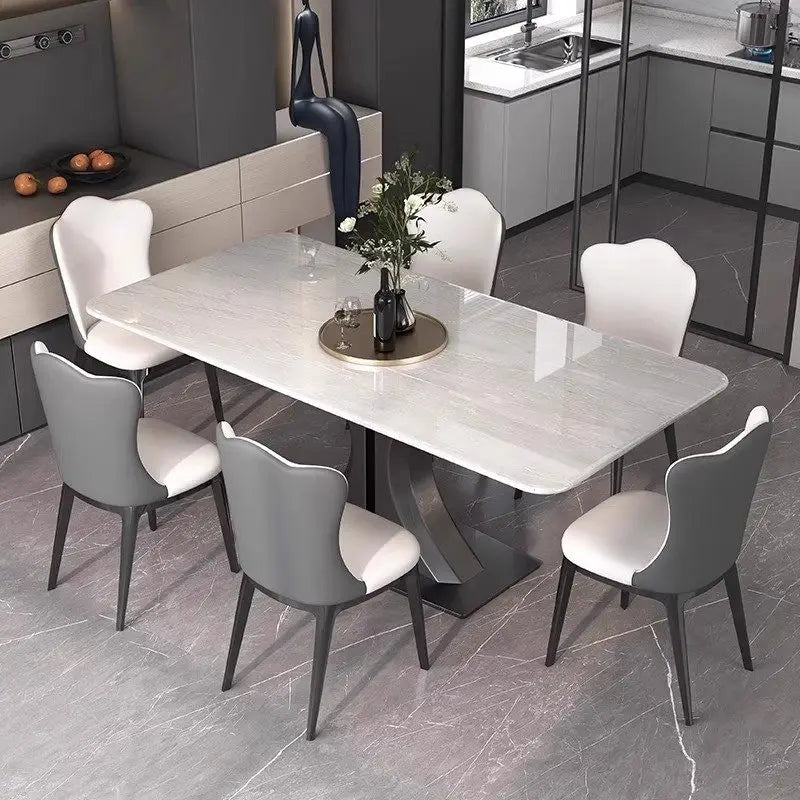 Natural Luxury Stone Dining Table Marble Light Luxury High-end Imported Household New Rectangular Home Furniture