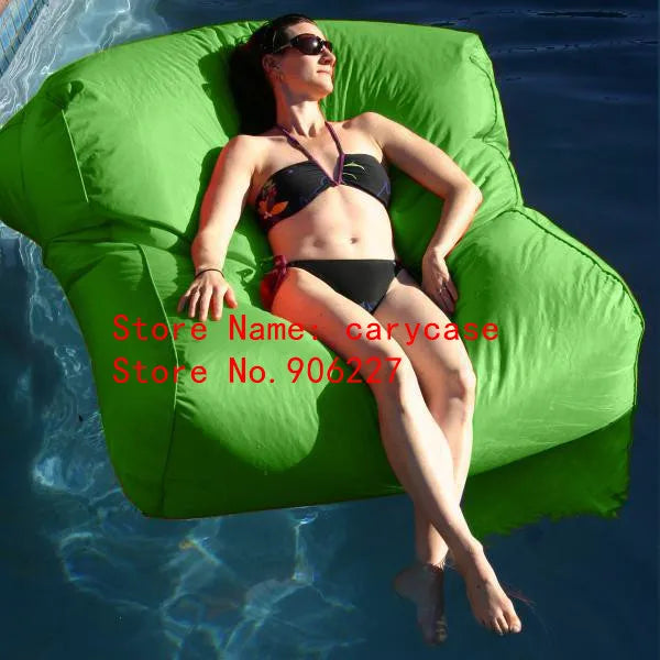 UV resistant Waterproof Extra Large Pool Floats Adult Bean Bag Outdoor Lounger Chair, two people beanbag sofa