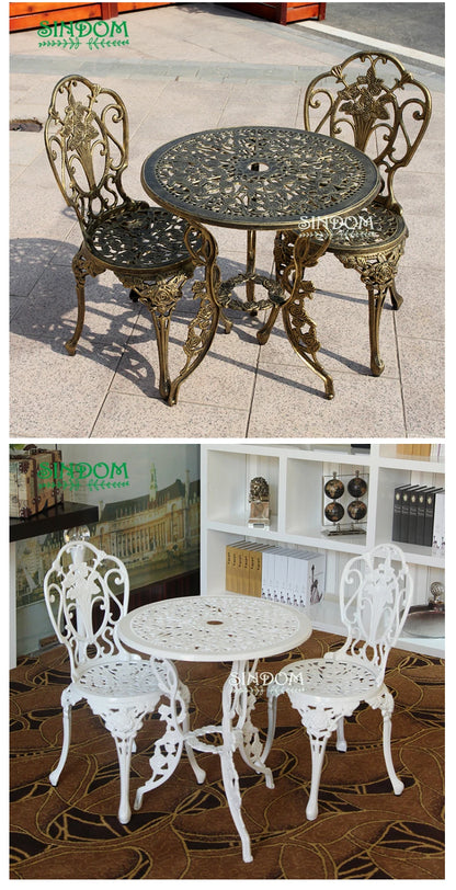 Outdoor Aluminum Table and Chair Set Patio Furniture for Garden