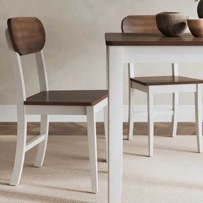 5-Piece Solid Wood Dining Table Set for 4
