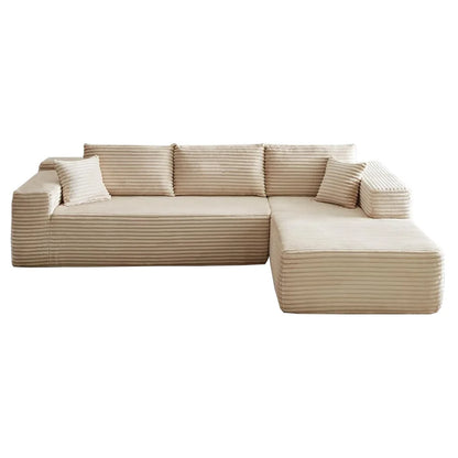 Modern Vacuum Compressed Sofa Plush Corduroy Sectional Sofa Living Room Bedroom Recliner Lazy Sofa Bed
