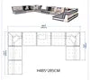 Modern Solid Wood Upholstered Extendable Square Sectional Mah Jong Sofa Living Room Furniture Modular Adjustable Apartment/Villa
